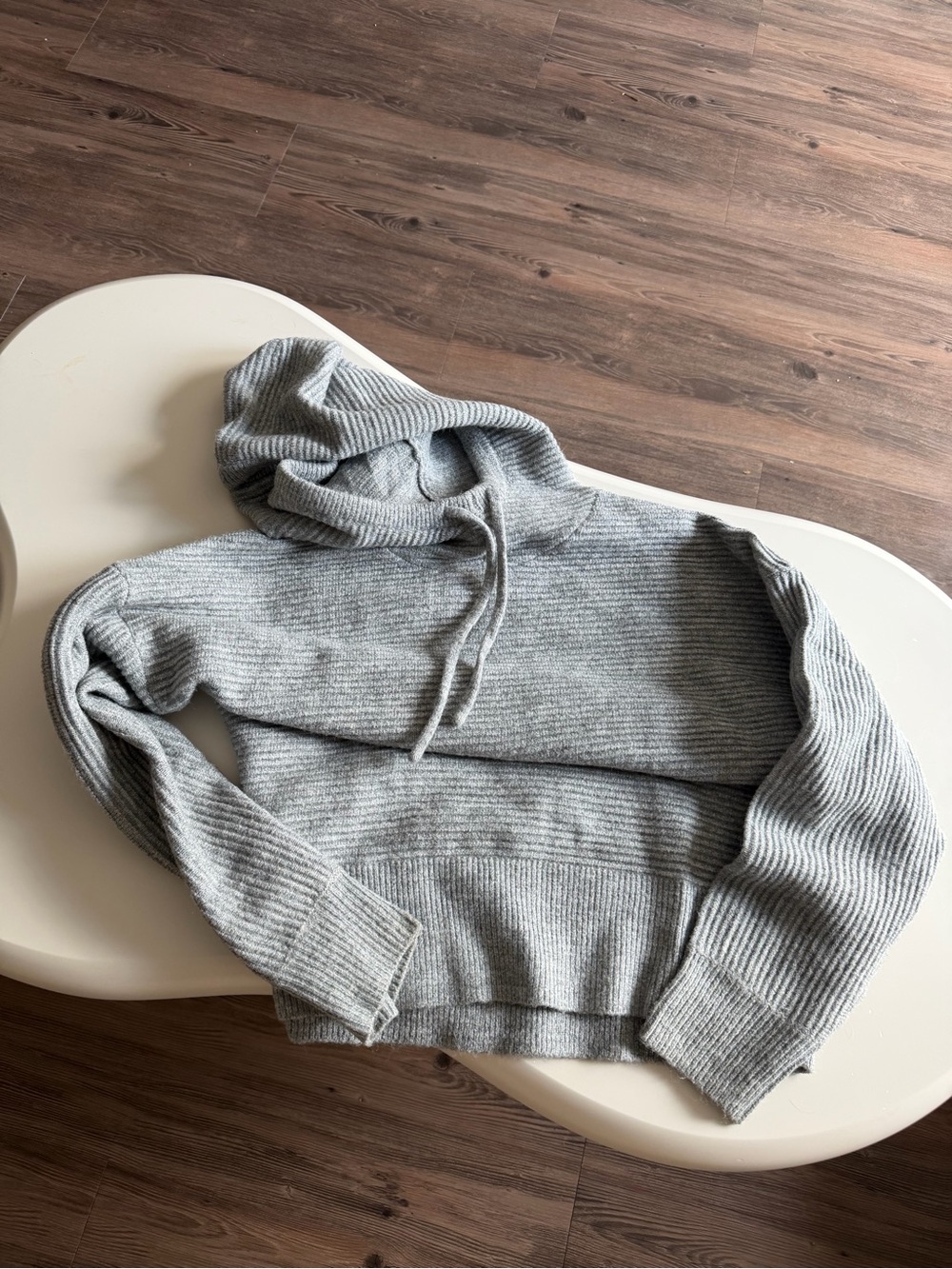 CALIA by Carrie Underwood Light Gray Ribbed Hoodie